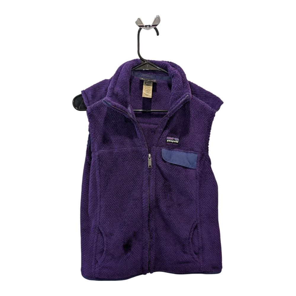 Patagonia Re-Tool Fleece Wonen's Medium Vest Purple Medium Full Zip Outdoor